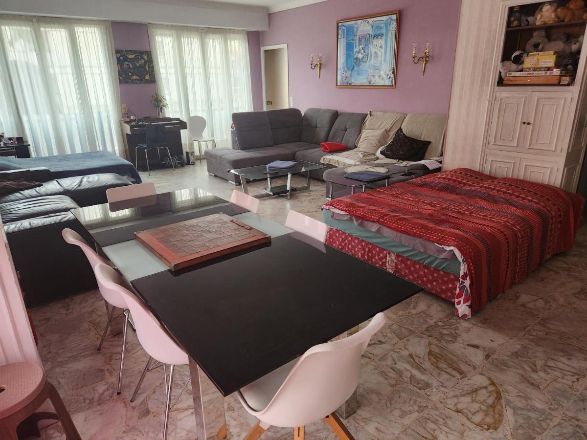 Big Apart 140M2 5Min Walk To Beach Sea &Promenade 3 Double Rooms,Big Living Room 42M2, 3 Showers,9 Beds, Free Parking Nizza Esterno foto