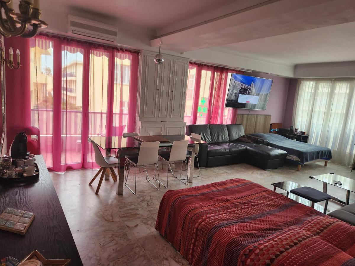 Big Apart 140M2 5Min Walk To Beach Sea &Promenade 3 Double Rooms,Big Living Room 42M2, 3 Showers,9 Beds, Free Parking Nizza Esterno foto
